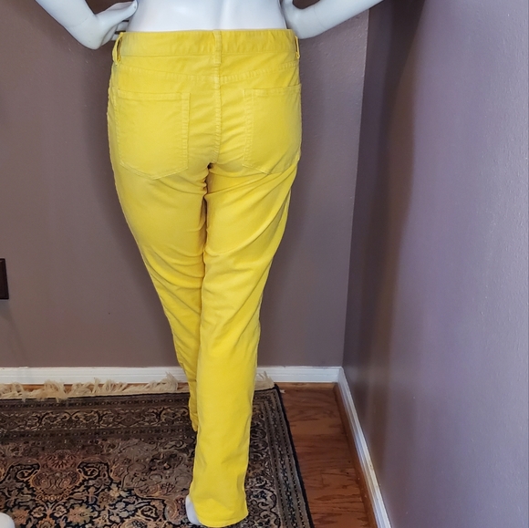 J CREW City Fit canary yellow corduroy jeans 30 R - Picture 3 of 5